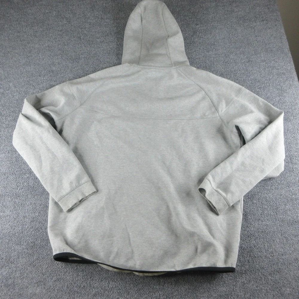Nike Hoodie Mens 2XL‎ Gray Tech Fleece Full Zip Windrunner Pockets Sweatshirt